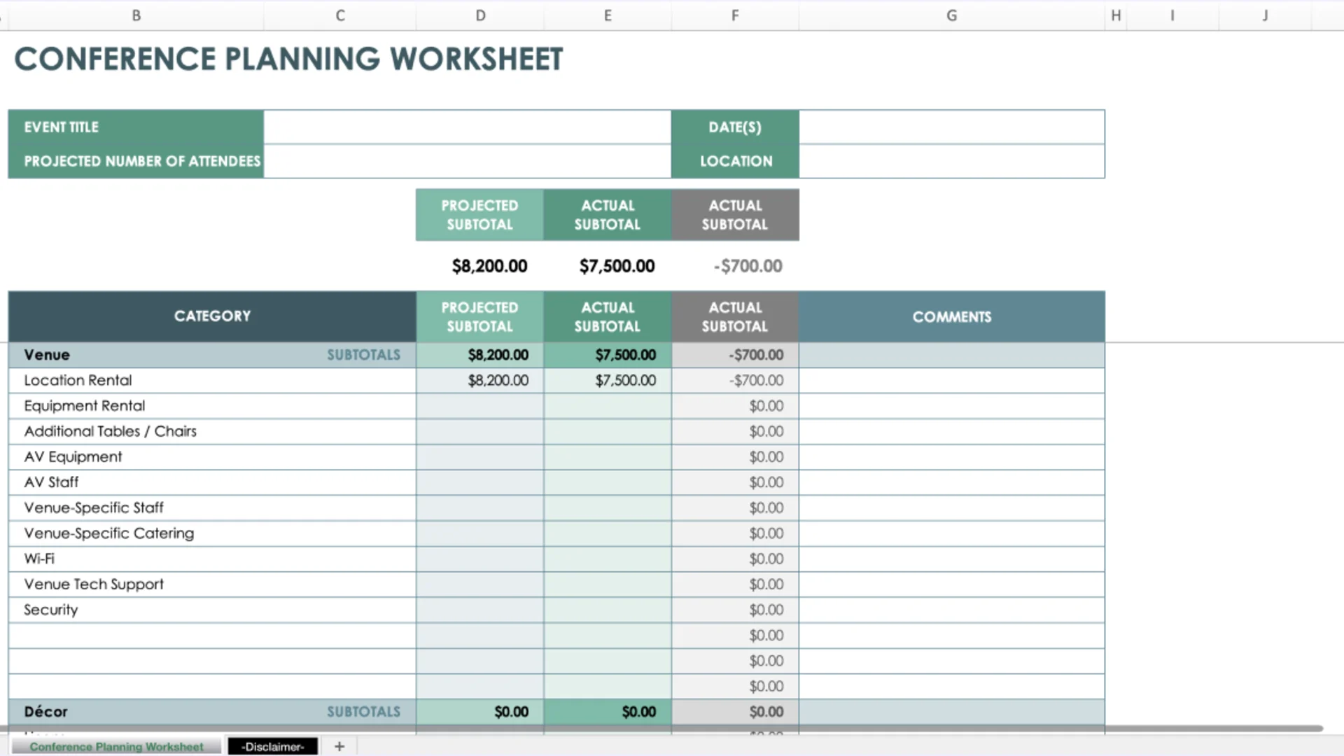 Corporate Event Budget Template for South Africa (Free Download + Guide)